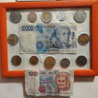 Monete di carta e metallo lire