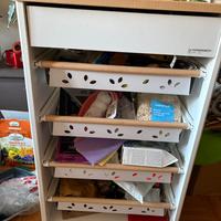 Carrello cucina foppa pedretti  bianco