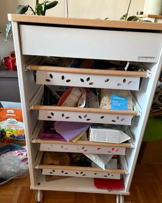 Carrello cucina foppa pedretti  bianco