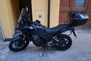 honda cb500x con set valigie 