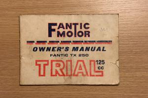 Fantic Motor Trial 125 libretto uso manutenzione