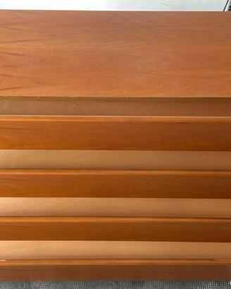 Cassettone e specchio in legno massello