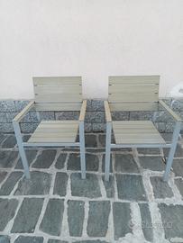 coppia sedie da giardino 