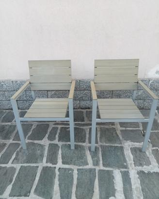 coppia sedie da giardino 