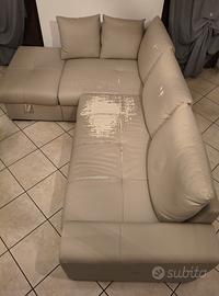 Divano letto angolare con penisola 