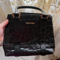 Borsa nera in vera pelle mario valentino
