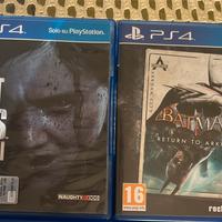 TLOU 2 + Batman PS4 NON SPEDISCO