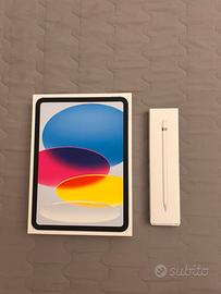 Ipad 10 gen. 64 gb Wifi celeste + app pencil 1gen