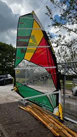 Vela windsurf Naish Force R1 5.7 + albero carbonio