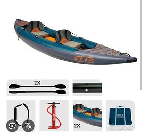 Kayak gonfiabile 2 posti JBay Neon con accessori

