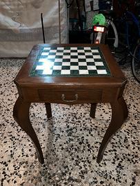 Scacchiera in legno e marmo