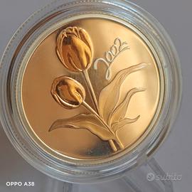 2002 CANADA 50 centesimi tulipano d'oro PROOF
