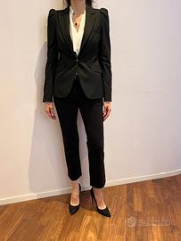 Giacca Blazer nera con spalline