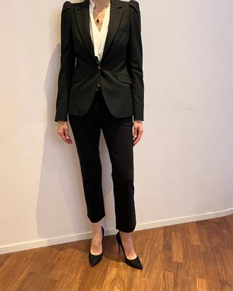 Giacca Blazer nera con spalline