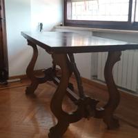 Tavolo scrivania fratino noce massello 159x72 h 82