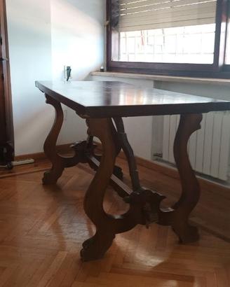 Tavolo scrivania fratino noce massello 159x72 h 82
