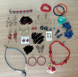 Lotto accessori bigiotteria donna