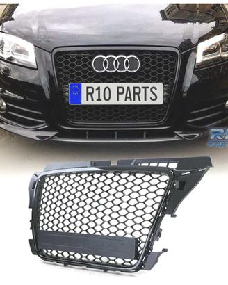 GRIGLIA AUDI A3 8P 08-12 LOOK RS3 NERO LUCIDO