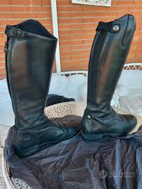 Stivali equitazione pelle nera n.37Winner Sartore
