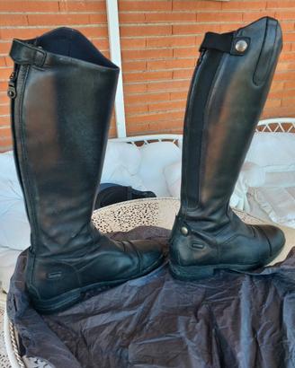 Stivali equitazione pelle nera n.37Winner Sartore