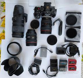 GH6 full kit + Metabones XL 0.64x + ottiche EF