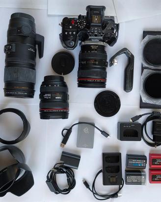 GH6 full kit + Metabones XL 0.64x + ottiche EF