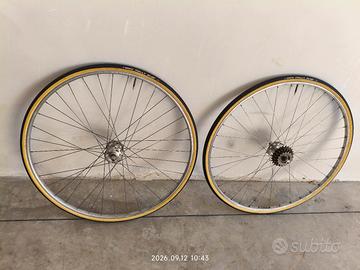 Ruote  d'epoca complete  28 x bici da corsa 