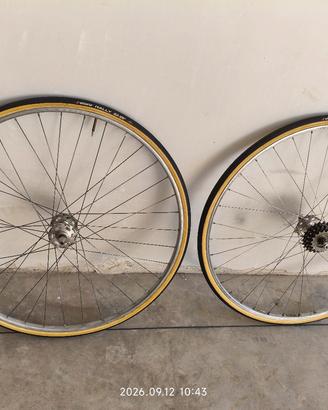 Ruote  d'epoca complete  28 x bici da corsa 