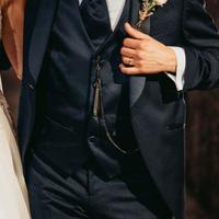 Vestito da sposo blu VERSALI UOMO