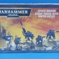 Warhammer 40k Space Marine Scout With Sniper Rifle