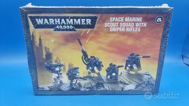 Warhammer 40k Space Marine Scout With Sniper Rifle