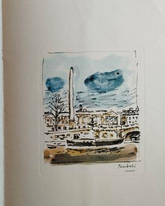 Litografia a colori di Orfeo Tamburi anni 1950-60