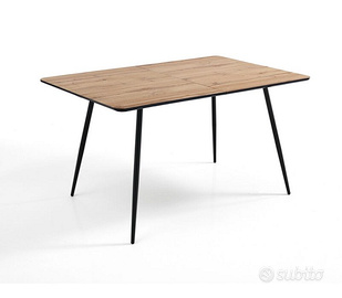 Tavolo allungabile allunghe integrate rettangolare