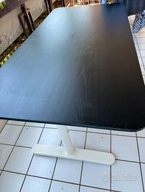 Scrivania Ikea 160x80 legno nero