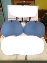 Lampadari applique con vetro blu