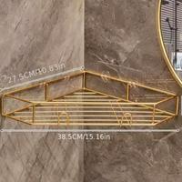 Mensola dorata porta saponi doccia