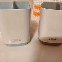 n. 2 Porta Spazzolino e Dentifricio Joseph (grigio