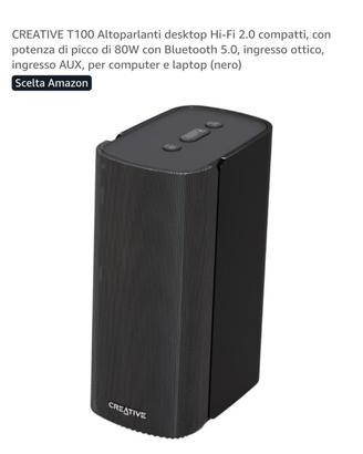 Altoparlanti desktop Hi-Fi 2.0, potenza reale 80W