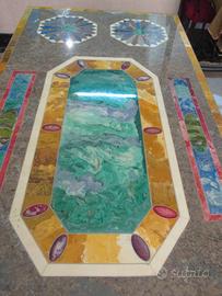 Tavolo in marmo e scagliola