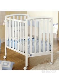 Lettino Pali Ciak bianco con materasso e piumone