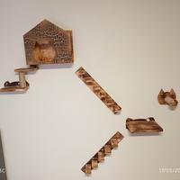 percorso per gatti da appendere a muro 