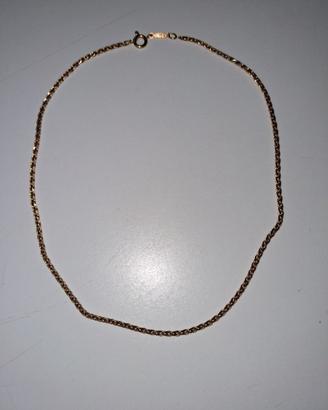Collana in oro 750 Balestra filo intrecciato