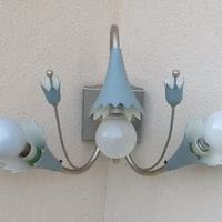 Rara coppia appliques angolari vintage anni 40/50