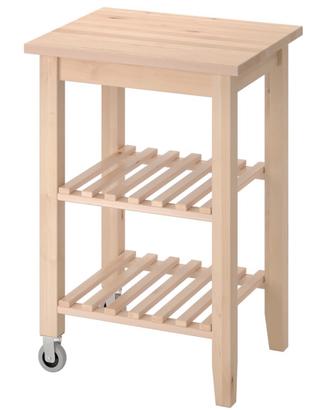 Carrello cucina in legno di faggio