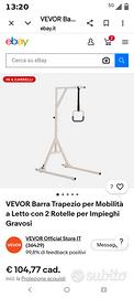 alza persona letto 