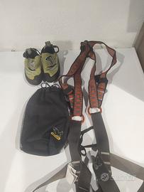 Imbrago arrampicata e scarpette 