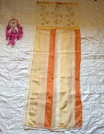 Tende finestra arancioni e giallo | 150 x 61 cm