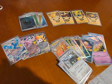 lotto carte pokemon 30th