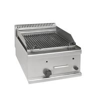 Griglia Pietra Lavica Gas per Carne MG046- 40x60