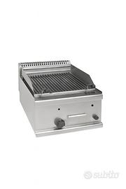 Griglia Pietra Lavica Gas per Carne MG046- 40x60